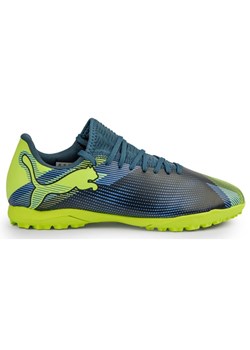 Buty piłkarskie Puma Future 7 Play Tt 107950 03 niebieskie ze sklepu ButyModne.pl w kategorii Buty sportowe dziecięce - zdjęcie 178364106