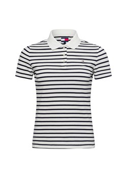 Tommy Jeans Damska koszulka polo Kobiety Bawełna biały w paski ze sklepu vangraaf w kategorii Bluzki damskie - zdjęcie 178368049