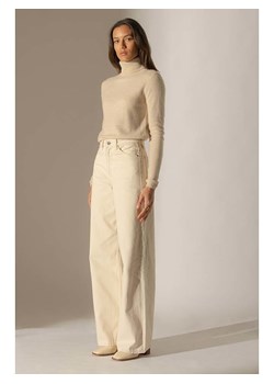 Perfect Cashmere Kaszmirowy golf &quot;Ashley&quot; w kolorze beżowym ze sklepu Limango Polska w kategorii Swetry damskie - zdjęcie 178373497