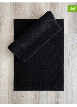 Elizabed Dywaniki łazienkowe (2 szt.) w kolorze czarnym - id: 16593817 - marki Elizabed - 178373718 Elizabed Dywaniki łazienkowe (2 szt.) w kolorze czarnym ze sklepu Limango Polska w kategorii Akcesoria łazienkowe - zdjęcie 178373718