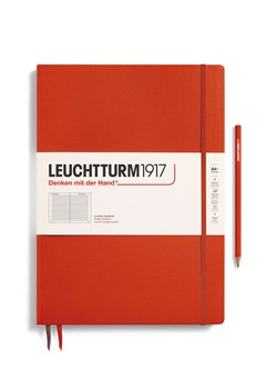 LEUCHTTURM1917 Notatnik w kolorze czerwonym w linie - A4+ ze sklepu Limango Polska w kategorii Akcesoria biurowe - zdjęcie 178373877