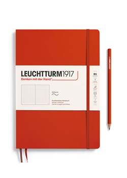 LEUCHTTURM1917 Notatnik w kolorze czerwonym w kropki - B5 ze sklepu Limango Polska w kategorii Akcesoria biurowe - zdjęcie 178373889