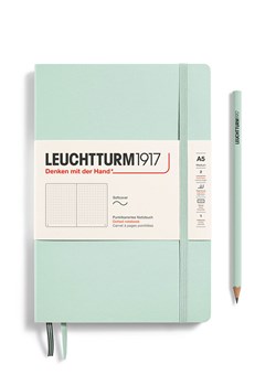 LEUCHTTURM1917 Notatnik w kolorze miętowym w kropki - A5 ze sklepu Limango Polska w kategorii Akcesoria biurowe - zdjęcie 178373895