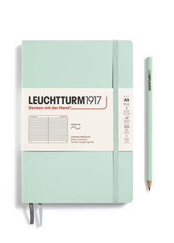 LEUCHTTURM1917 Notatnik w kolorze miętowym w linie - A5 ze sklepu Limango Polska w kategorii Akcesoria biurowe - zdjęcie 178373896