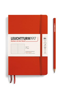 LEUCHTTURM1917 Notatnik w kolorze czerwonym w kropki - B6+ ze sklepu Limango Polska w kategorii Akcesoria biurowe - zdjęcie 178373898