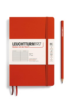 LEUCHTTURM1917 Notatnik w kolorze czerwonym w linie - B6+ ze sklepu Limango Polska w kategorii Akcesoria biurowe - zdjęcie 178373899