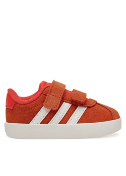 Sneakersy adidas VL Court 3.0 JH6307 Czerwony ze sklepu eobuwie.pl w kategorii Buty sportowe dziecięce - zdjęcie 178374205