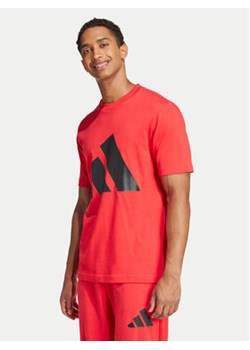 adidas T-Shirt Essentials Big Logo JE8934 Czerwony Regular Fit ze sklepu MODIVO w kategorii T-shirty męskie - zdjęcie 178378676