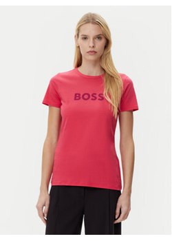 BOSS T-Shirt C_Elogo_5 50501139 Różowy Regular Fit ze sklepu MODIVO w kategorii Bluzki damskie - zdjęcie 178380078