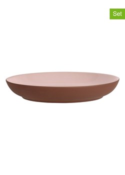 Maxwell &amp; Williams Talerze głębokie (6 szt.) w kolorze jasnobrązowo-jasnoróżowym - Ø 19 cm ze sklepu Limango Polska w kategorii Talerze - zdjęcie 178382566