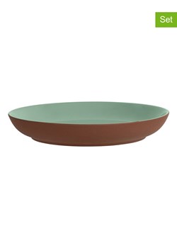 Maxwell &amp; Williams Talerze płaskie (6 szt.) &quot;Sienna&quot; w kolorze jasnobrązowo-zielonym - Ø 26 cm ze sklepu Limango Polska w kategorii Talerze - zdjęcie 178382569
