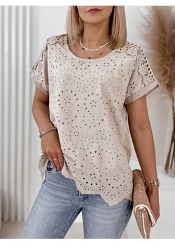 bluzka opes beżowa one size ze sklepu UBRA w kategorii Bluzki damskie - zdjęcie 178383837