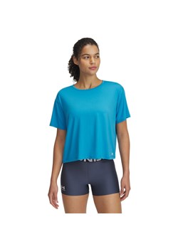 Damska koszulka treningowa Under Armour Motion SS - niebieska ze sklepu Sportstylestory.com w kategorii Bluzki damskie - zdjęcie 178384538