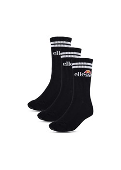 Skarpety uniseks (3-pack) Ellesse Pullo - czarne ze sklepu Sportstylestory.com w kategorii Skarpetki męskie - zdjęcie 178384657