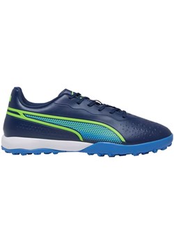 Buty piłkarskie Puma King Match Tt 107260 02 niebieskie ze sklepu ButyModne.pl w kategorii Buty sportowe męskie - zdjęcie 178385125