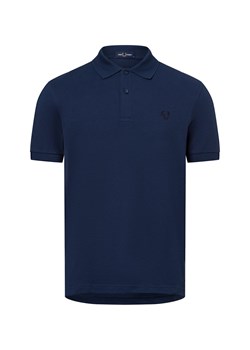 Fred Perry Męska koszulka polo Mężczyźni Bawełna błękit królewski jednolity ze sklepu vangraaf w kategorii T-shirty męskie - zdjęcie 178389635