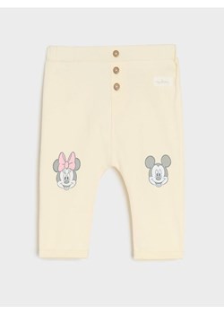 Sinsay - Spodnie Mickey Mouse - kremowy ze sklepu Sinsay w kategorii Odzież dla niemowląt - zdjęcie 178391846