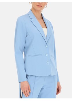 Dzianinowa błękitna marynarka damska Red Button Blazer ze sklepu Eye For Fashion w kategorii Marynarki damskie - zdjęcie 178393908