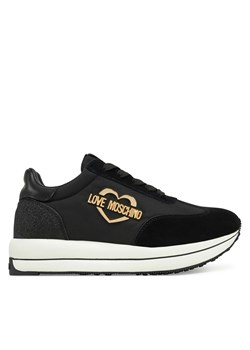 Sneakersy LOVE MOSCHINO JA15074G1MINA00A Czarny ze sklepu eobuwie.pl w kategorii Buty sportowe damskie - zdjęcie 178394867