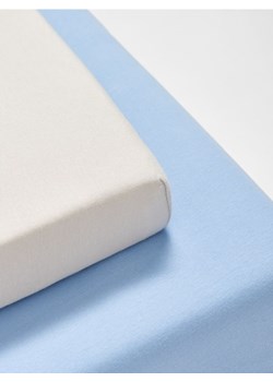 Sinsay - Prześcieradło bawełniane z gumką 2 pack - błękitny ze sklepu Sinsay w kategorii Prześcieradła - zdjęcie 178396515