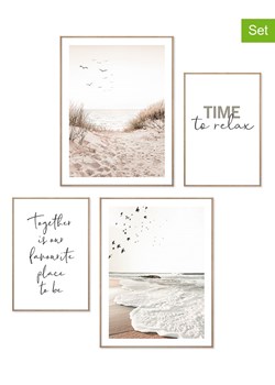Orangewallz Druki artystyczne (4 szt.) &quot;Dune View&quot; w ramce ze sklepu Limango Polska w kategorii Obrazy - zdjęcie 178397845