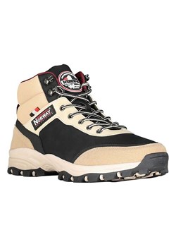 Geographical Norway Botki &quot;Ofred&quot; w kolorze czarno-beżowym ze sklepu Limango Polska w kategorii Buty zimowe męskie - zdjęcie 178398038
