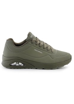 Buty Skechers Uno Stand On Air 52458-DKGR zielone ze sklepu ButyModne.pl w kategorii Buty sportowe męskie - zdjęcie 178400407