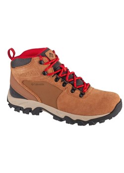 Buty Columbia Newton Ridge Plus Ii Suede Wp 1746411288 brązowe ze sklepu ButyModne.pl w kategorii Buty trekkingowe dziecięce - zdjęcie 178400669