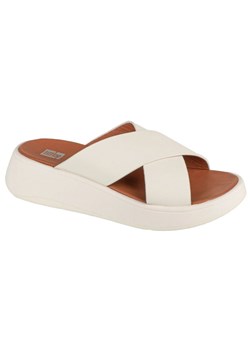 Buty FitFlop F-Mode Flatform FW5-477 białe ze sklepu ButyModne.pl w kategorii Klapki damskie - zdjęcie 178401057