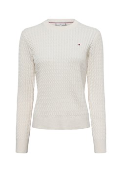 Tommy Hilfiger Sweter damski z dzianiny Kobiety Bawełna écru jednolity ze sklepu vangraaf w kategorii Swetry damskie - zdjęcie 178406727