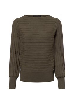 zero Sweter damski z dzianiny Kobiety Sztuczne włókno khaki jednolity ze sklepu vangraaf w kategorii Swetry damskie - zdjęcie 178406755