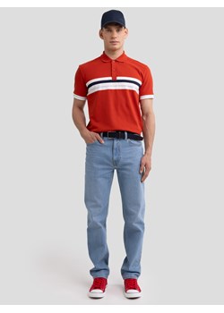 Koszulka męska polo czerwona Poloer 704 ze sklepu Big Star w kategorii T-shirty męskie - zdjęcie 178406936
