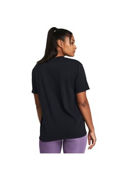 Damski t-shirt z nadrukiem Under Armour UA HW Embroid Patch Bfoss SS - czarny ze sklepu Sportstylestory.com w kategorii Bluzki damskie - zdjęcie 178409525