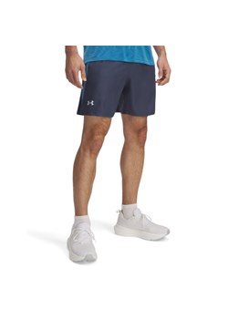 Męskie spodenki do biegania Under Armour UA Launch 7\'\' Short - granatowe ze sklepu Sportstylestory.com w kategorii Spodenki męskie - zdjęcie 178409565