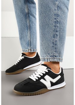 Czarne Sneakersy w Stylu Kultowych Tenisówek Tultia ze sklepu born2be.pl w kategorii Buty sportowe damskie - zdjęcie 178415187