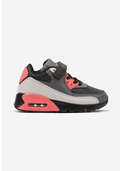 Szaro-Czarne Buty Sportowe Sneakersy z Transparentną Wstawką Zalivea ze sklepu born2be.pl w kategorii Buty sportowe dziecięce - zdjęcie 178416065