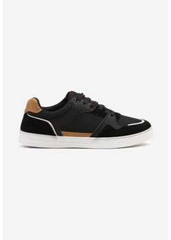 Czarne Buty Sportowe z Przeszyciami Nanivaia ze sklepu born2be.pl w kategorii Buty sportowe męskie - zdjęcie 178417085