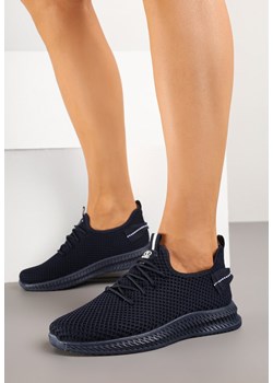 Granatowe Buty Sportowe Sneakersy z Elastyczną Cholewką Lalissas ze sklepu born2be.pl w kategorii Buty sportowe damskie - zdjęcie 178418265
