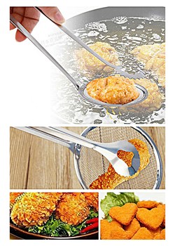 Violeta Home Szczypce kuchenne w kolorze srebrnym - wys. 29 cm ze sklepu Limango Polska w kategorii Akcesoria kuchenne - zdjęcie 178421887