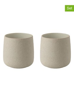 Stelton Kubki (2 szt.) &quot;Emma&quot; w kolorze beżowo-szarym - 220 ml ze sklepu Limango Polska w kategorii Kubki - zdjęcie 178422116