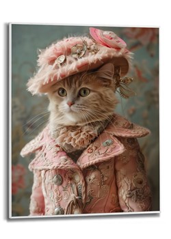 Orangewallz Druk artystyczny "Cat Fashion" w ramce ze sklepu Limango Polska w kategorii Obrazy - zdjęcie 178422549