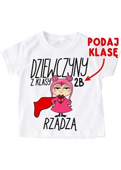 Koszulka na DZIEŃ KOBIET Koszulka dziecięca - Dziewczyny z klasy rządzą ze sklepu Time For Fashion w kategorii Bluzki dziewczęce - zdjęcie 178423298