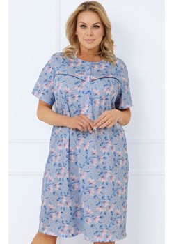 Damska koszula nocna z krótkim rękawem Facelia, Kolor niebieski-wzór, Rozmiar M, Italian Fashion ze sklepu Intymna w kategorii Koszule nocne - zdjęcie 178424699