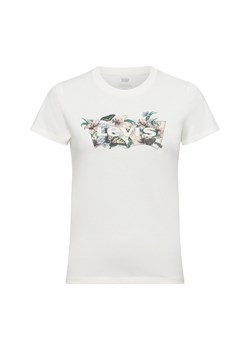 Levi's T-shirt damski Kobiety Bawełna beżowy jednolity ze sklepu vangraaf w kategorii Bluzki damskie - zdjęcie 178429119