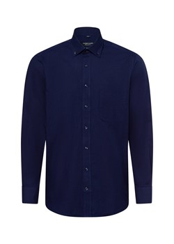 Andrew James Męska koszula biznesowa Mężczyźni Regular Fit Bawełna granatowy jednolity ze sklepu vangraaf w kategorii Koszule męskie - zdjęcie 178429158