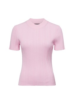 Marie Lund Damska koszulka z dzianiny Kobiety wiskoza różowy jednolity ze sklepu vangraaf w kategorii Bluzki damskie - zdjęcie 178429179