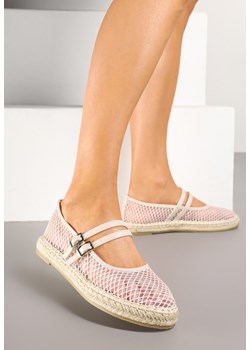 Beżowe Espadryle z Siateczkową Cholewką Plecionką i Paskami Dorlexia ze sklepu born2be.pl w kategorii Espadryle damskie - zdjęcie 178435237