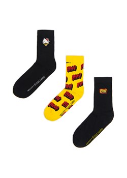 Cropp - Zestaw czarnych długich skarpet Hello Kitty - czarny ze sklepu Cropp w kategorii Skarpetki męskie - zdjęcie 178447905