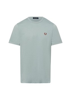 Fred Perry T-shirt męski Mężczyźni Bawełna jasnoniebieski jednolity ze sklepu vangraaf w kategorii T-shirty męskie - zdjęcie 178449175