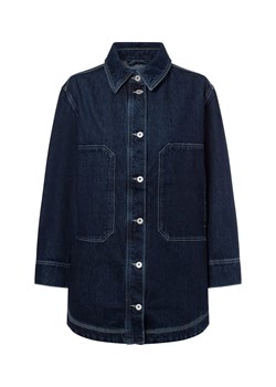 HUGO BLUE Dżinsowa bluzka damska - Galane_B Kobiety Bawełna denim jednolity ze sklepu vangraaf w kategorii Koszule damskie - zdjęcie 178449189